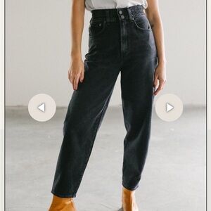 Agolde elasticized balloon jeans